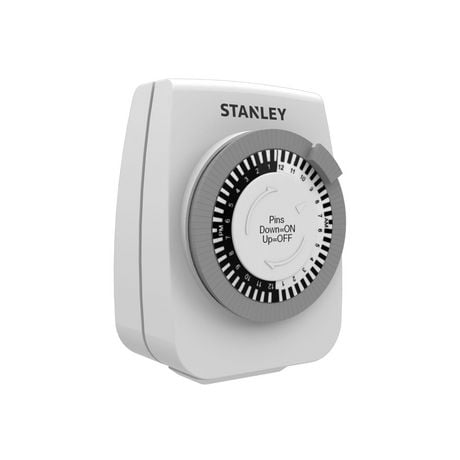 Stanley LampMaster 1-Outlet 24-hour Mechanical Pin Timer, 1-outlet