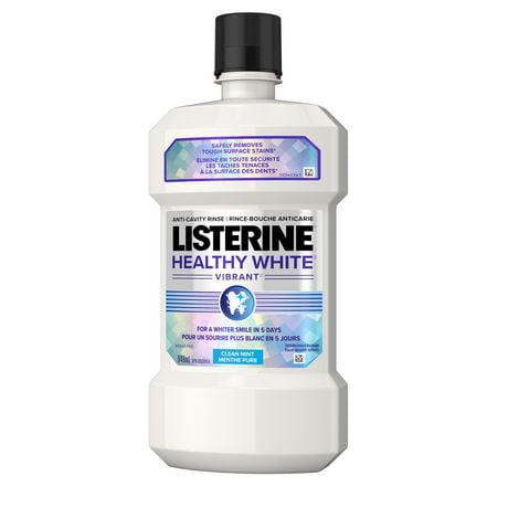 Listerine Healthy White Vibrant Anti-Cavity Mouthwash | Walmart Canada