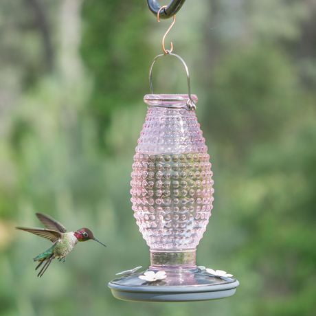 Perky Pet Cranberry Hobnail Vintage Hummingbird Feeder Walmart