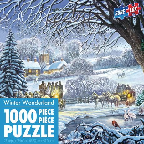 Sure-Lox 1000 Pc Winter Wonderland ™ Winter Coaches Puzzle