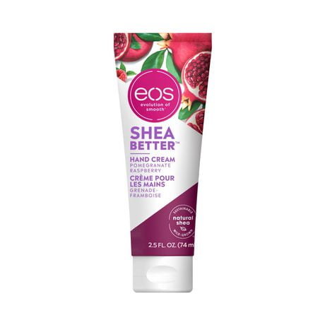 eos Shea Better Hand Cream, Pomegranate Raspberry, Natural Shea Butter, 24HR Hydration, 74&nbsp;ml
