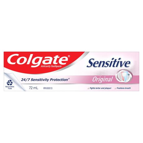 Dentifrice au fluorure Colgate Dents sensibles Original - Formule en pâte 72 ml