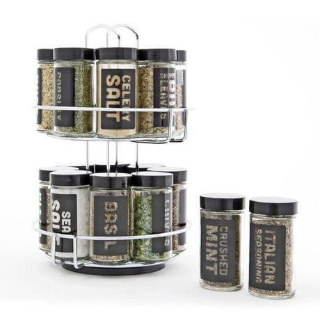 Farberware 16 Piece Rotating Spice Rack, Spice Rack