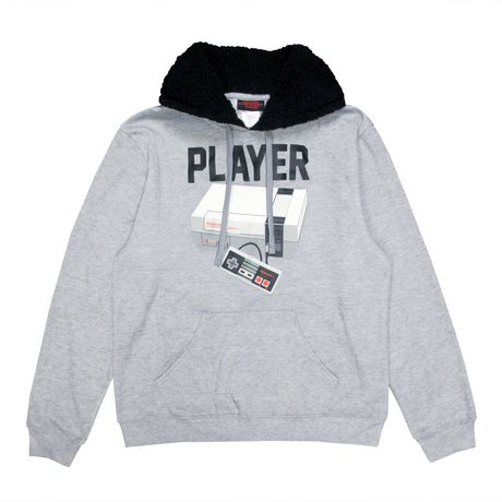 Nintendo Entertainment System Men's Printed Fleece Popover Hoodie ...