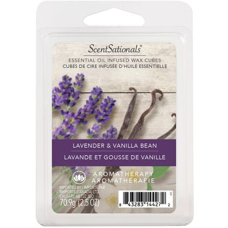 ScentSationals Scented Wax Cubes - Lavender & Vanilla Bean, 2.5 oz (70.9 g)