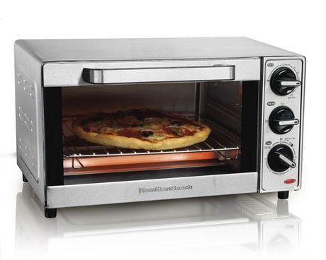 hamilton beach 4 slice stainless steel toaster oven