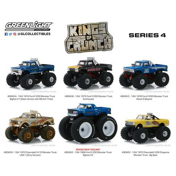 GreenLight 1:64 Kings of Crunch Die-Cast Trucks Series 4