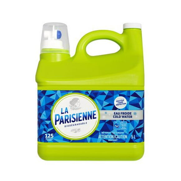 La Parisienne Biodegradable Cold Water Detergent, 5 L, 125 Loads, Cold Water
