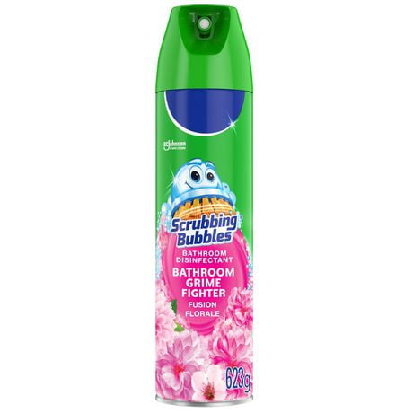 Scrubbing Bubbles® Bathroom Cleaner and Disinfectant, Kills Germs on Tubs, Shower Walls and More, Floral Fusion Scent, 623g, 623g, Fusion Floral Scent
