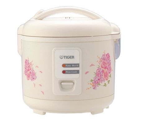 Tiger 5.5 Cup JAZ-A Series Conventional Rice Cooker With Floral Design ...