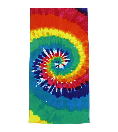 MAINSTAYS PRINTED BEACH TOWEL - SPIRAL TYE DYE | Walmart Canada