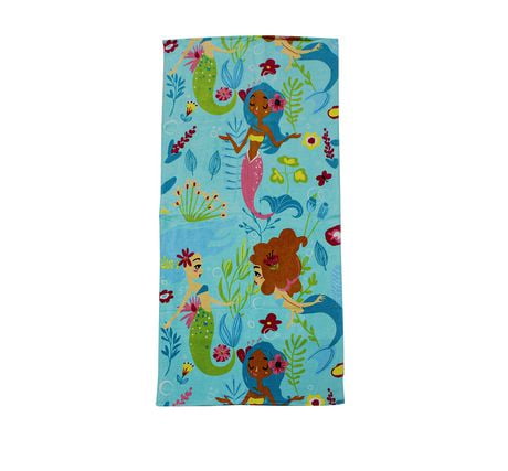 MAINSTAYS PRINTED BEACH TOWEL - MERMAID SWIM | Walmart Canada