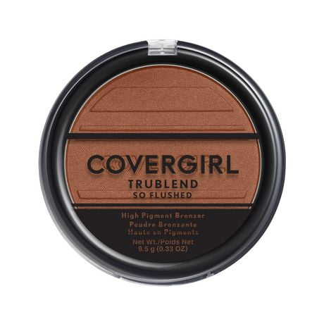 COVERGIRL TruBlend So Flushed High Pigment Blush and Bronzer, Blendable & Buildable, 100% Cruelty-Free, High Pigment Powder