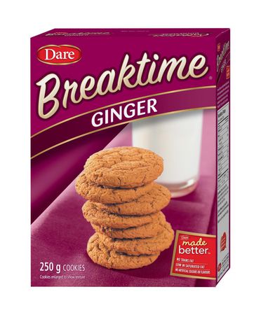 breaktime ginger cookies nutrition information