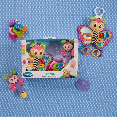playgro butterfly teether pack