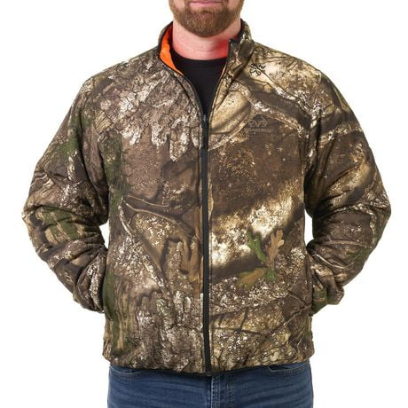 Realtree APX Men's Reversible Jacket - Blaze Orange, Sizes M - 2XL