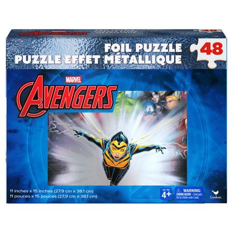 Marvel Avengers 48-Piece Foil Puzzle, For Families and Kids Ages 4 and up