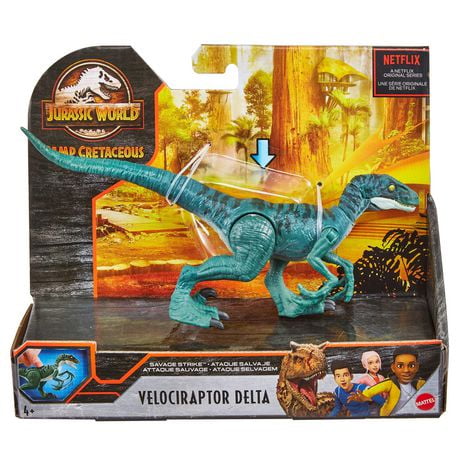 Jurassic World Camp Cretaceous Savage Strike Velociraptor Delta ...