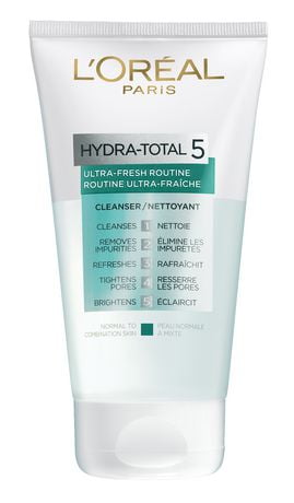 L'Oreal Paris Hydra-Total 5 Ultra-Fresh Face Cleanser & Toner,  150 mL - image 1 of 1