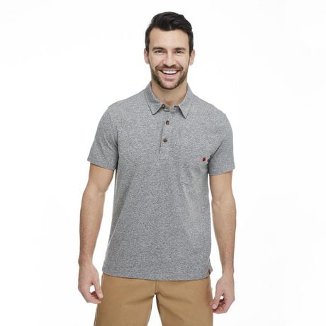 Canadiana Men's Basic Melange Polo | Walmart Canada