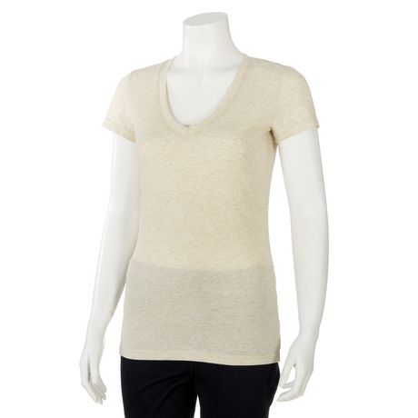 George Women’s Fitted V-Neck T-shirt | Walmart.ca