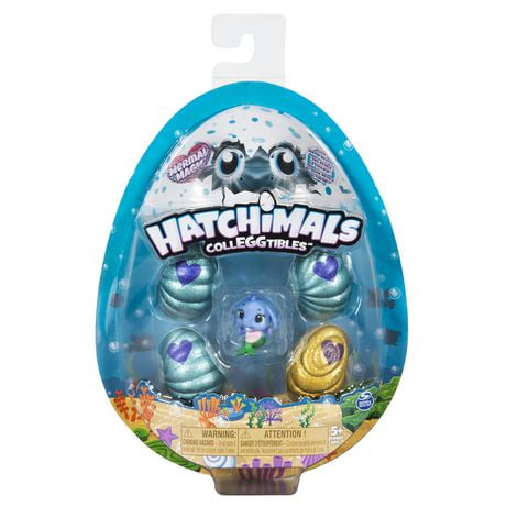 Hatchimals CollEGGtibles, Pack de 4 + bonus 'Mermal Magic' avec Hatchimals Saison 5, pour les enfants à partir de 5 ans