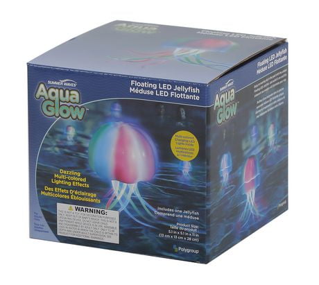 aqua glow floating led jellyfish