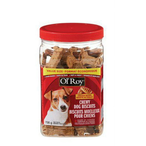 Ol'Roy Chewy Dog Biscuits Chicken Recipe, 708 g