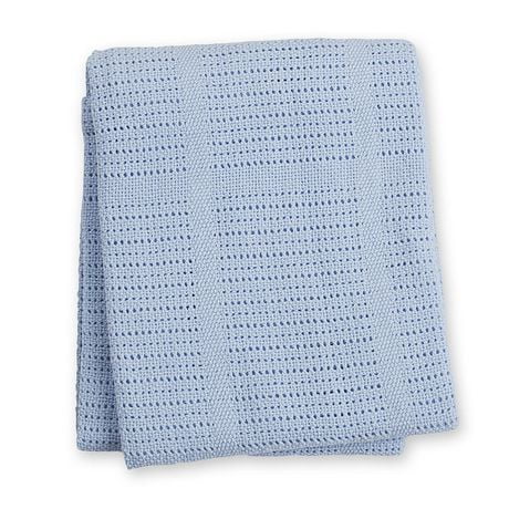 Lulujo - Couverture cellulaire en coton tricoté pour bébé