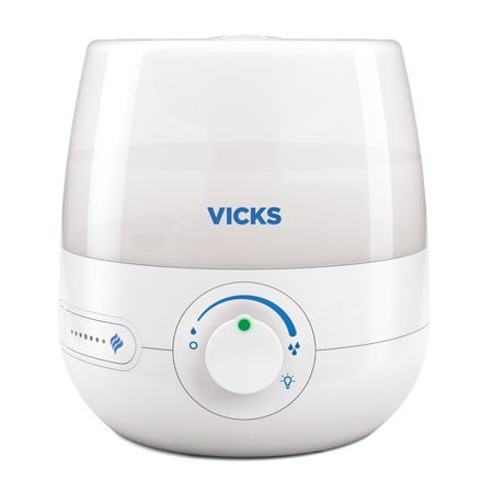 Humidificateur ultrasonique 3-en-1 à vapeur froide, sans filtre + diffuseur + veilleuse NaturalCare VUL530C Vicks 7 couleurs nightlight