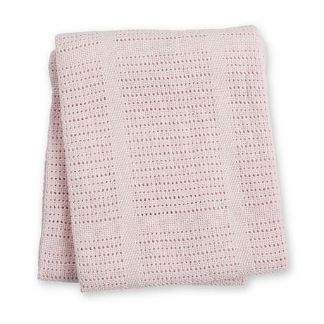 Lulujo - Couverture cellulaire en coton tricoté pour bébé