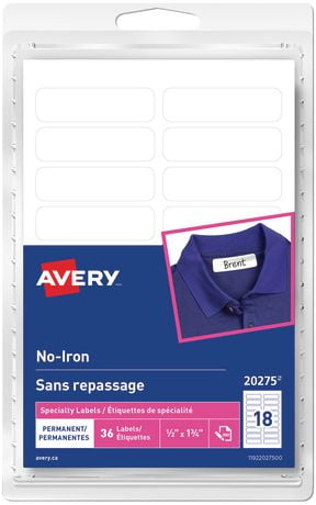 labels clothing iron avery permanent walmart zoom