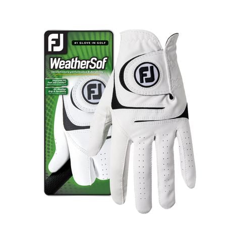 Men's RH Medium WeatherSof Golf Glove, Performance and Durability