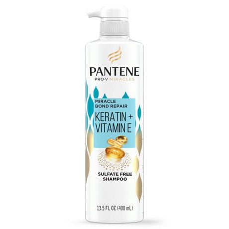 Pantene Pro-V Miracles Bond Repair Keratin + Vitamin E Sulfate-Free Shampoo, 400 mL