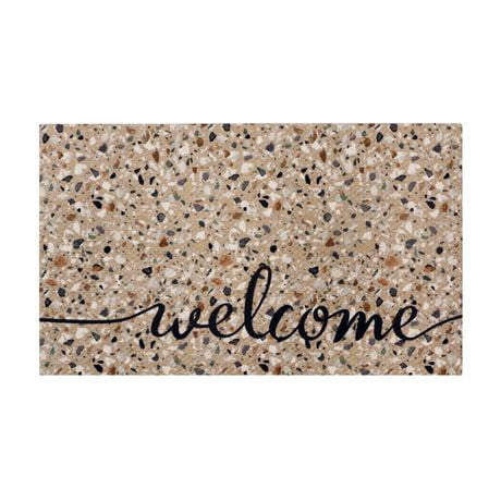 18x30" Welcome Terrazo Recycled rubber Doormat