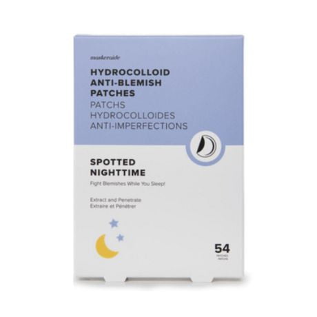Maskeraide Spotted Nighttime Patchs Acné Hydrocolloides Anti-Imperfections, Patchs Buton Clairs 54 pièces
