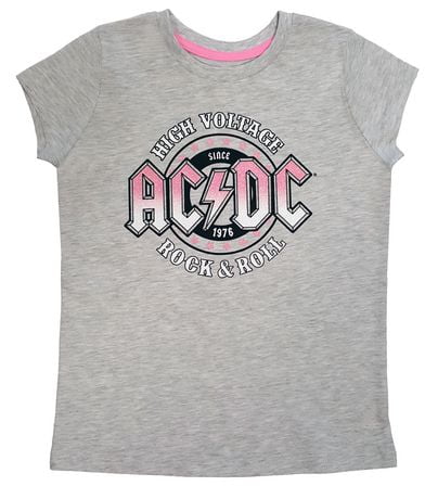 AC/DC Acdc Girl's short Sleeve T-Shirt | Walmart Canada