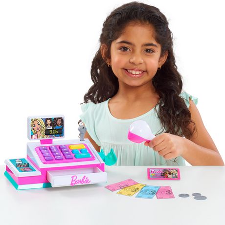 BARBIE petite caisse enregistreuse rose jouet jeu électronique pour enfants 