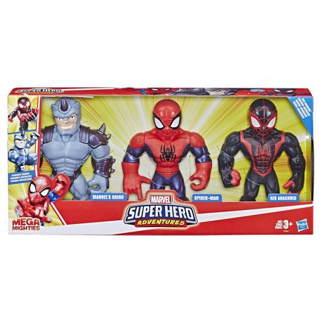 Figurine Spider-Man Playskool Heroes Marvel Super Hero Adventures Mega Mighties Jouet enfants 25 cm 