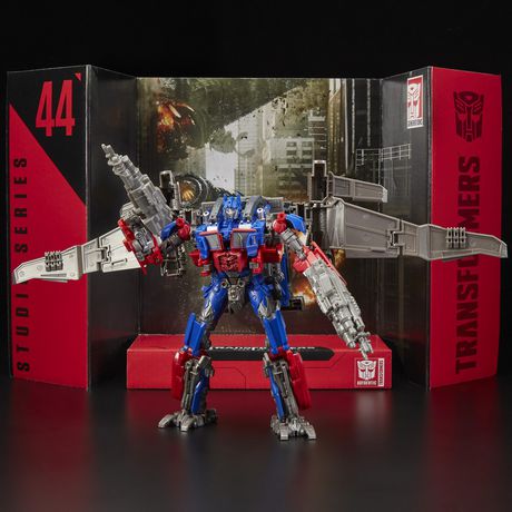 transformers dark of the moon optimus prime toy with trailer