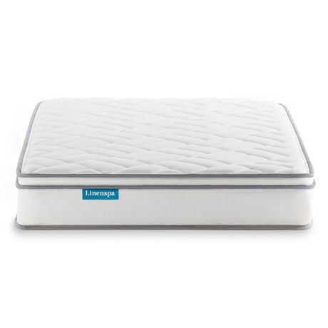 Matelas hybride en mousse à mémoire de forme infusée de gel Linenspa Dreamer de 8 po, taille de jumeau XL