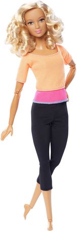 MATTEL BARBIE MADE To Move Orange Top yoga doll deboxed $41.00 - PicClick