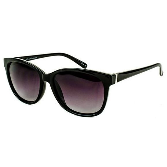 George Ladies Black Polarized Cat Eye Sunglasses