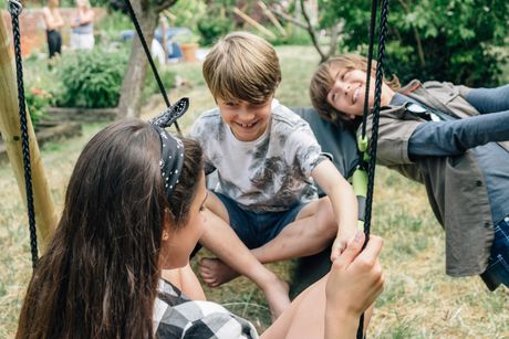 plum play nest swing