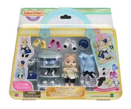 Calico Critters Fashion Playset Shoe Shop Collection, Dollhouse Playset ...