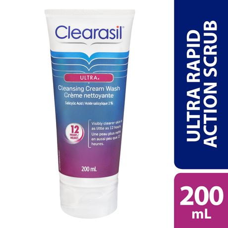Crème nettoyante Clearasil Ultra, traitement de l’acné 200 ml