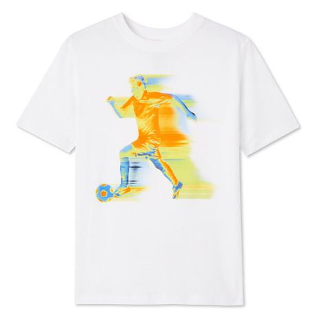 T-shirt avec imprimé graphique George pour garçons Tailles TP–TG