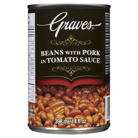 Beans With Pork In Tomato Sauce, 398ml Baked Beans - Walmart.ca