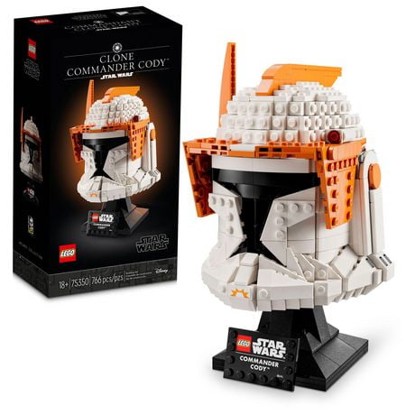 LEGO Star Wars Clone Commander Cody Helmet 75350 Collectible Building Set - Featuring Authentic Details, Office Decor Display Model for Adults, The Clone Wars Collection Memorabilia and Gift Idea, Includes 766 Pieces, Ages 18+