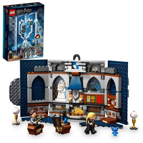 LEGO Harry Potter Ravenclaw House Banner 76411 - Hogwarts Castle Common Room Toy or Wall Display, Luna Lovegood Minifigure and Wands, Collectible Travel Toys, Great Gift Set for Boys, Girls and Kids, Includes 305 Pieces, Ages 9+